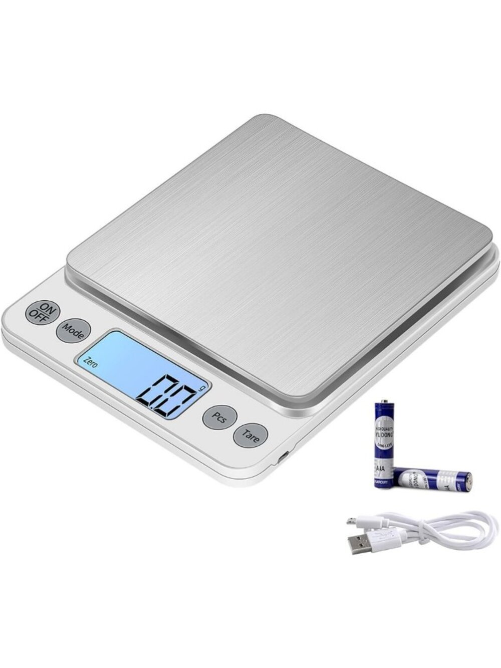 High Precision Digital Food Scale - 5kg/0.1g Kitchen Weight Scale for Cooking